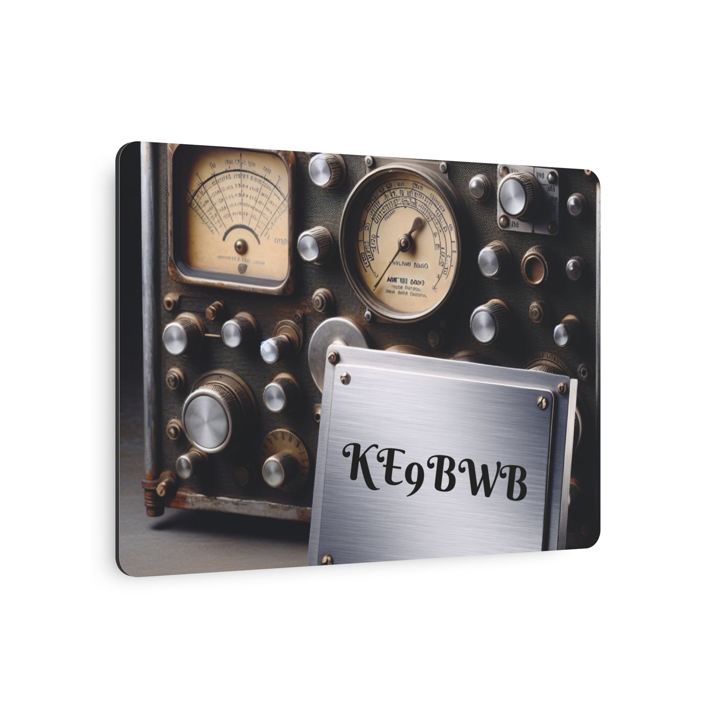 Personalized Ham Radio metal sign. Great for the Ham Shack. Gift Idea