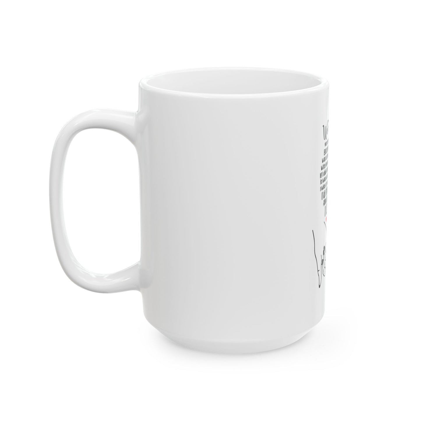 Love Team Ceramic Mug - I Love You Longer Forever & Always, Gift for Couples, Engagement, Wedding, Anniversary, Friendship