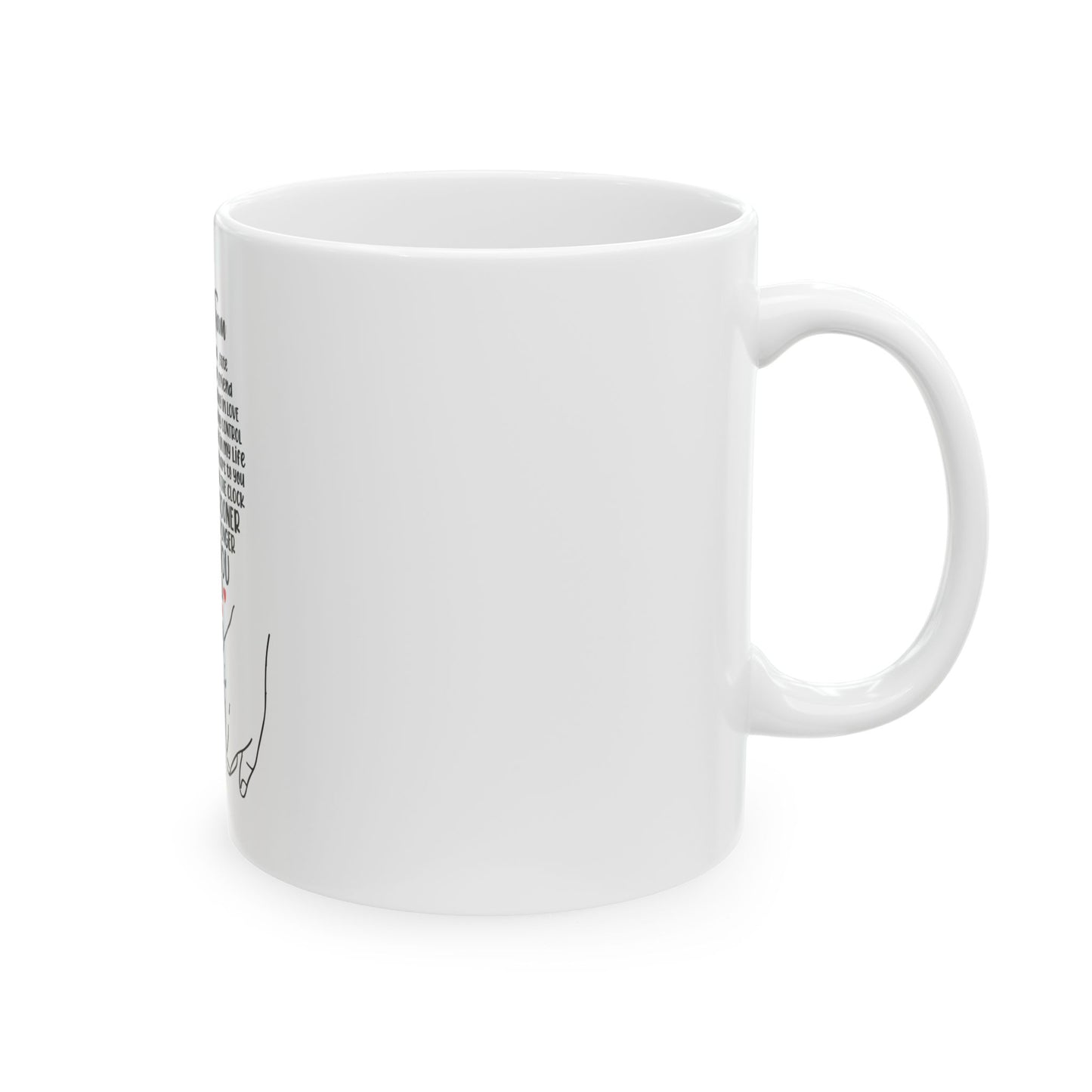 Love Team Ceramic Mug - I Love You Longer Forever & Always, Gift for Couples, Engagement, Wedding, Anniversary, Friendship