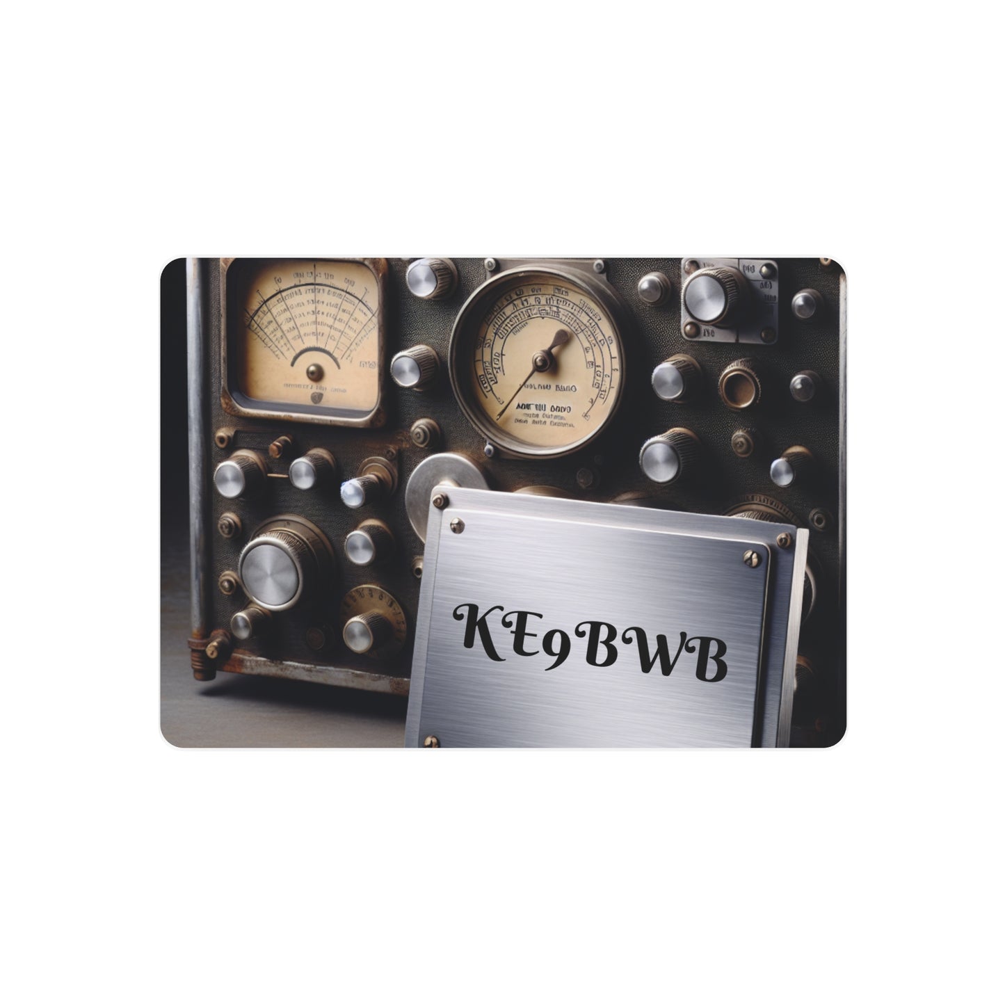 Personalized Ham Radio metal sign. Great for the Ham Shack. Gift Idea