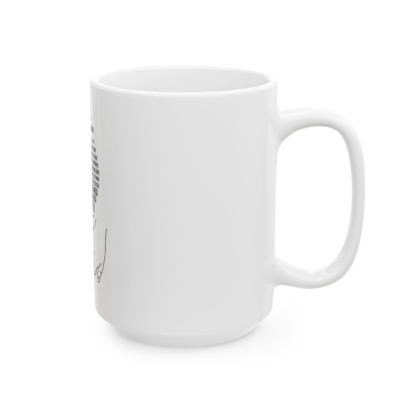 Love Team Ceramic Mug - I Love You Longer Forever & Always, Gift for Couples, Engagement, Wedding, Anniversary, Friendship