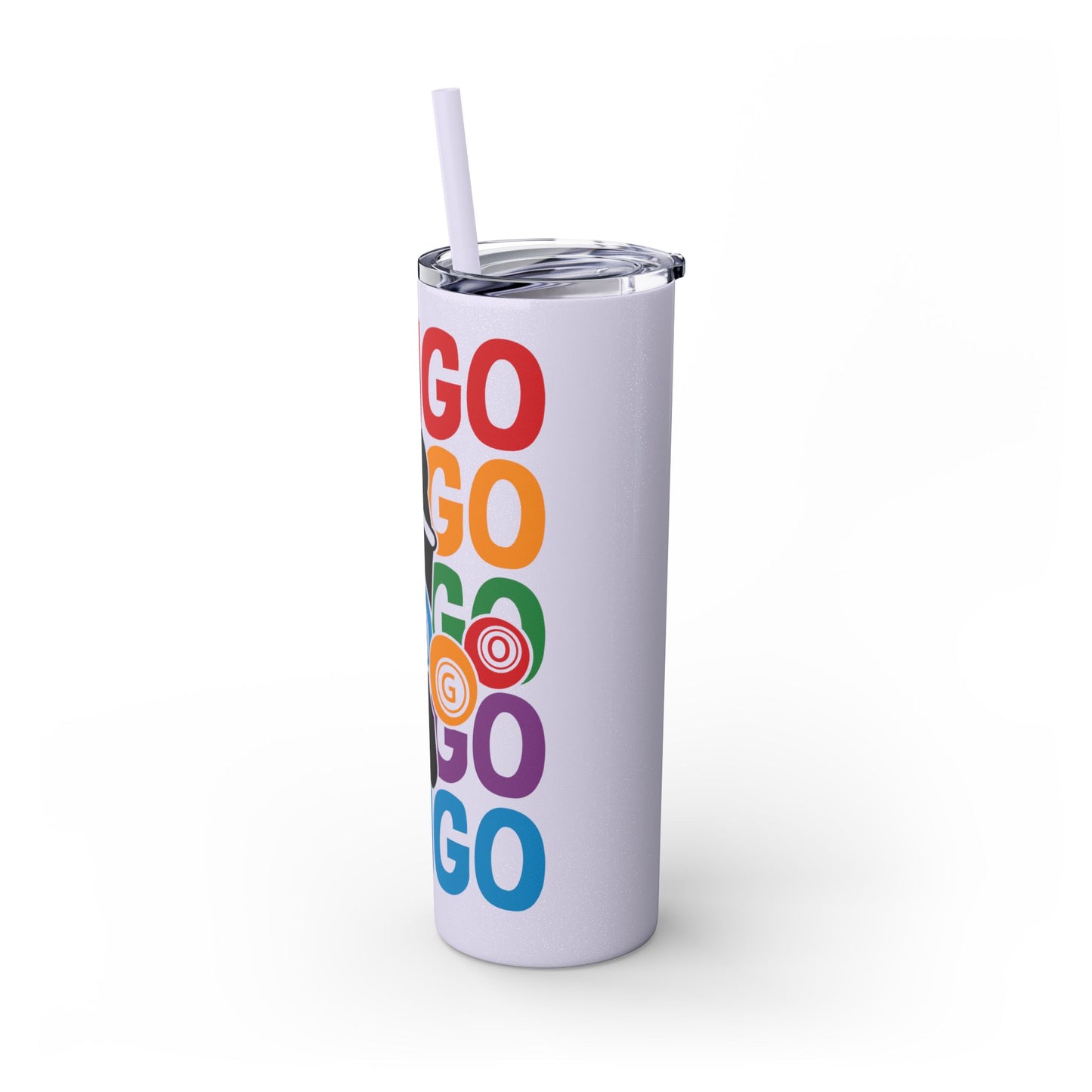 Personalized Colorful Bingo Skinny Tumbler with Straw, Perfect Gift for Bingo Lovers, Travel Mug for Game Night, Fun Party Accessory, 20oz