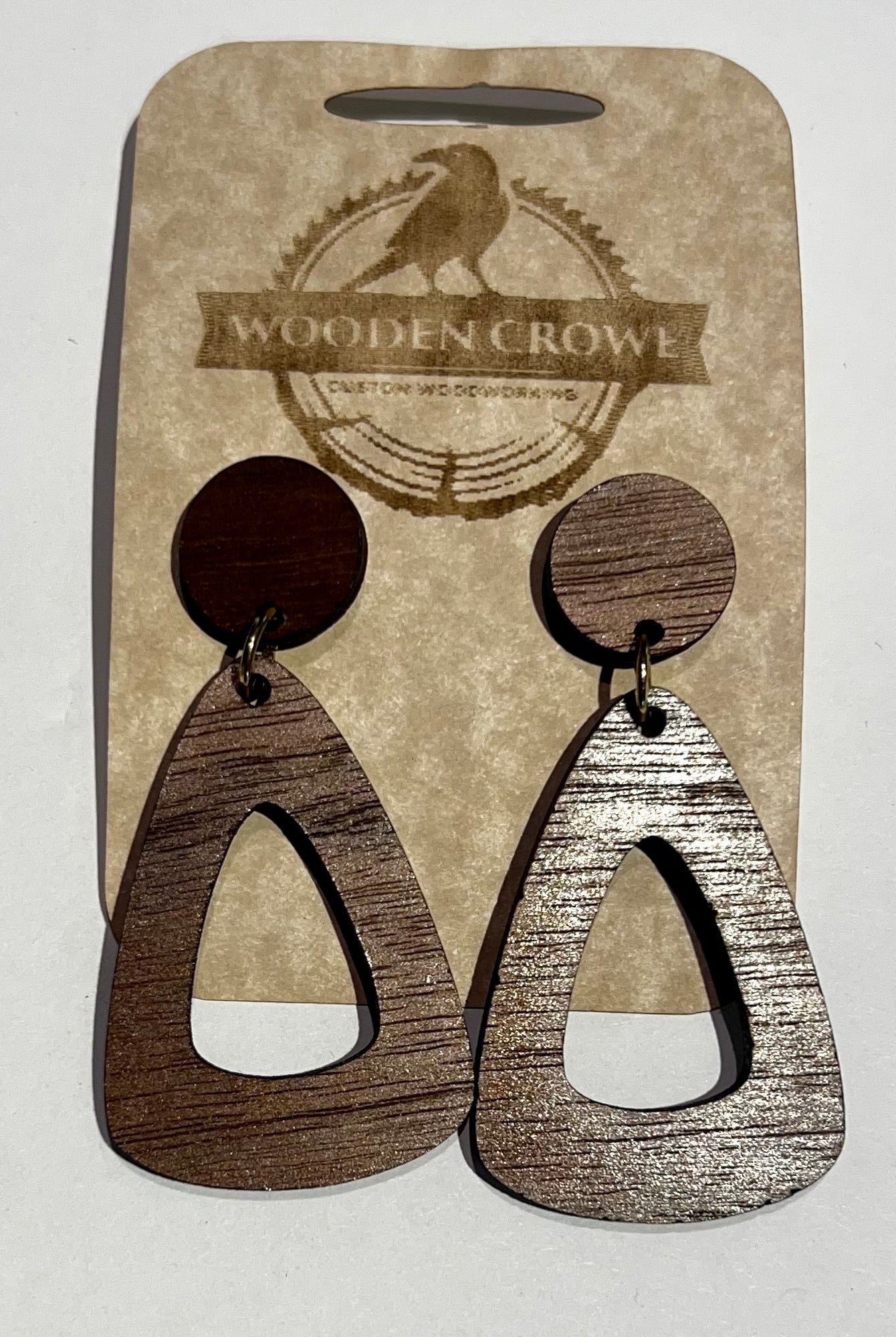 Handcrafted Walnut Wood earrings