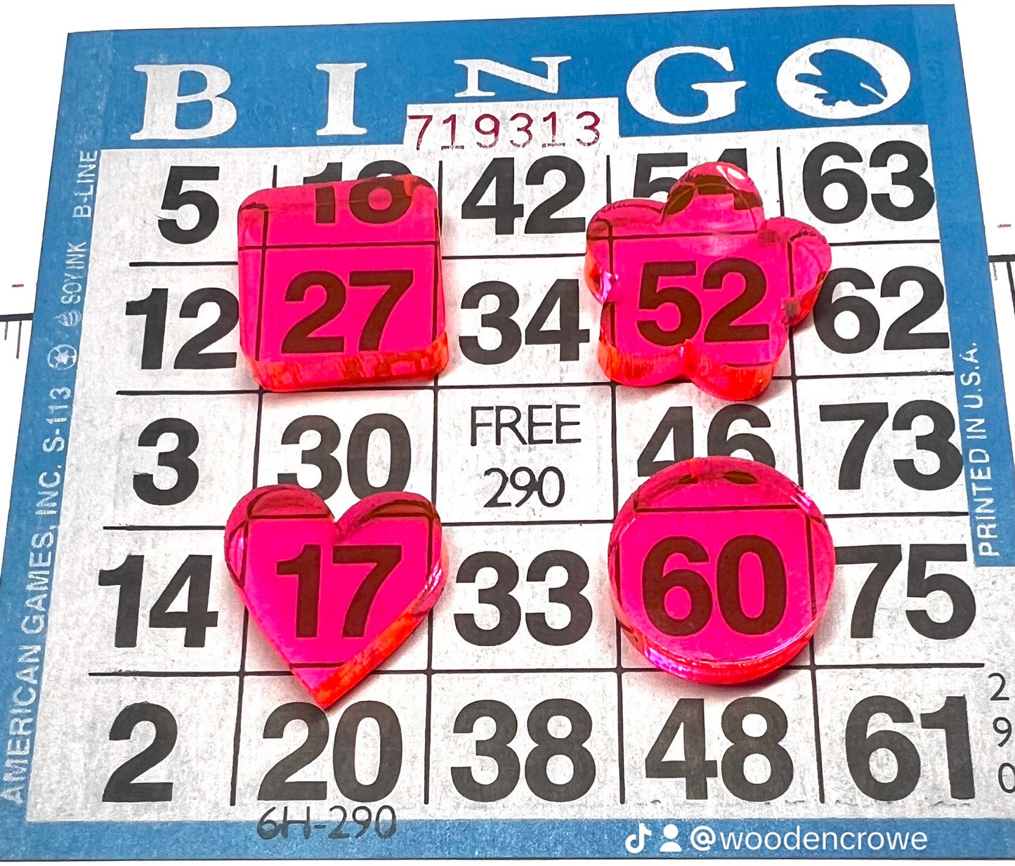 BINGO WAITERS Oops markers one to go!