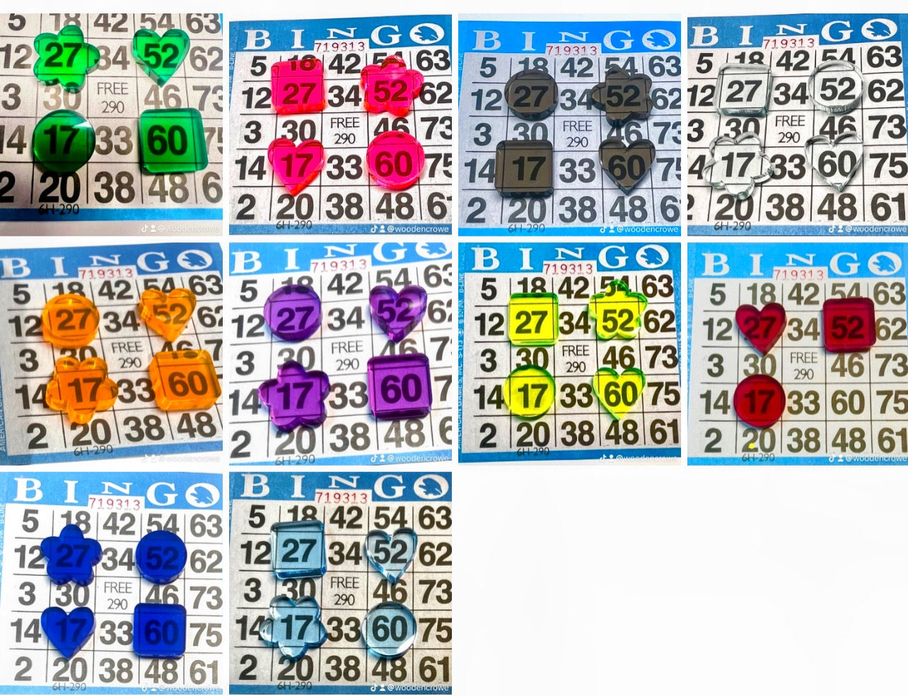BINGO WAITERS Oops markers one to go!