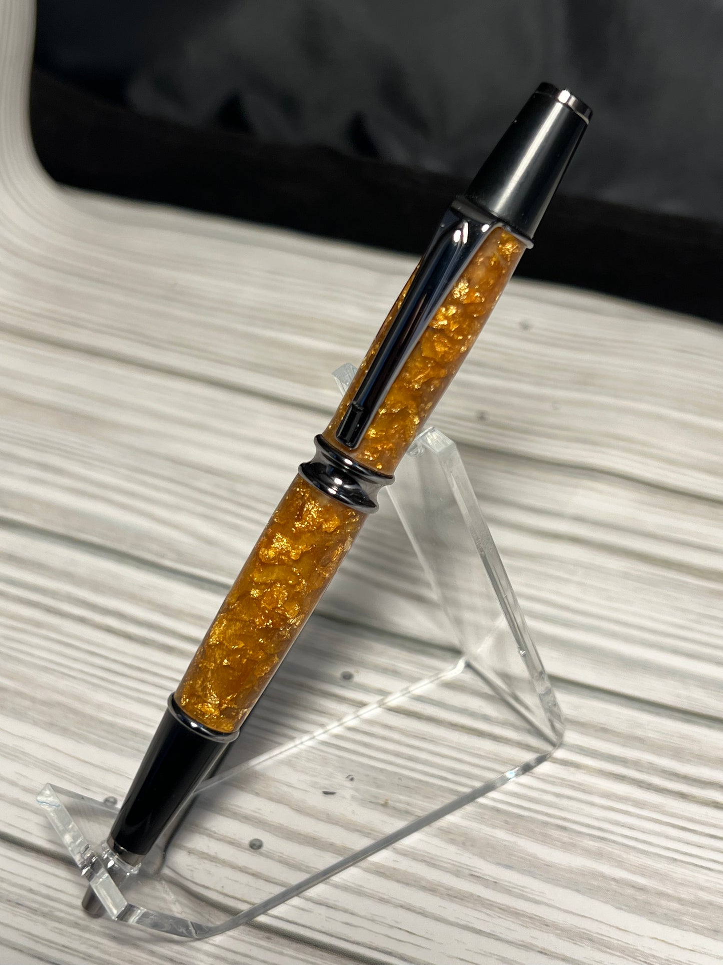Handmade sparkling pen.