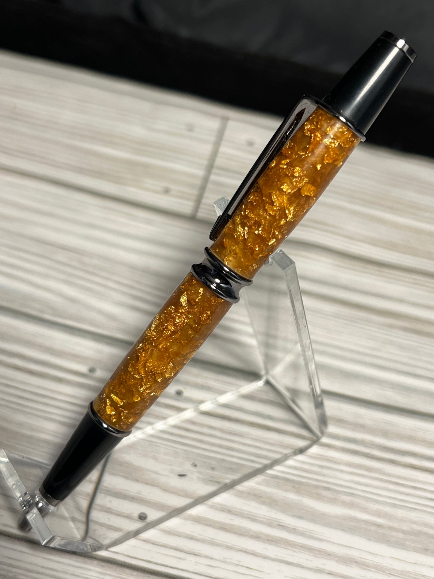 Handmade sparkling pen.