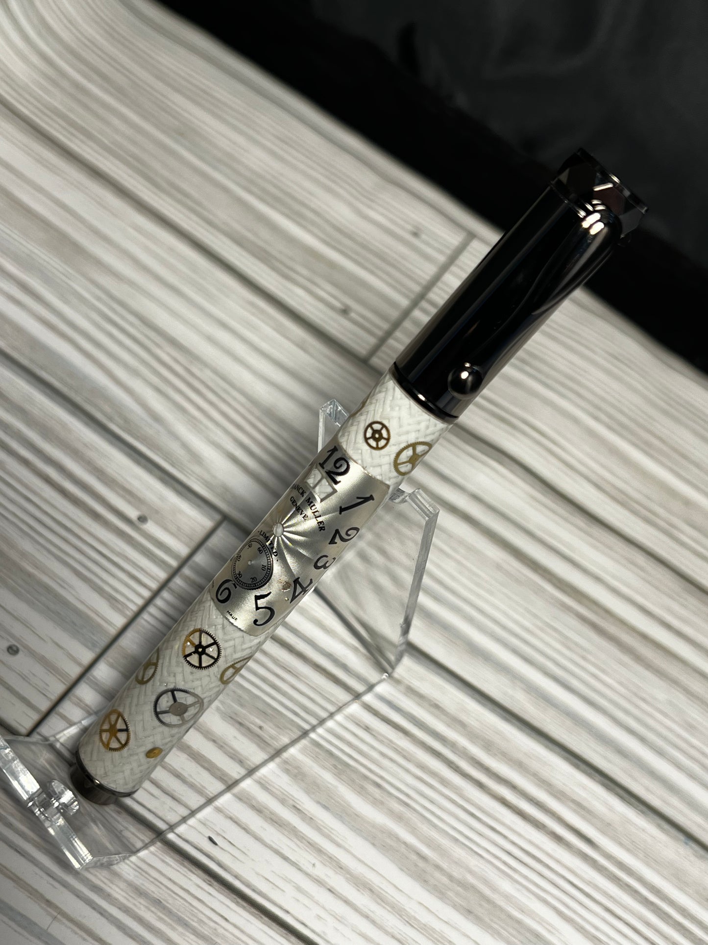 Steampunk rollerball magnetic cap pen