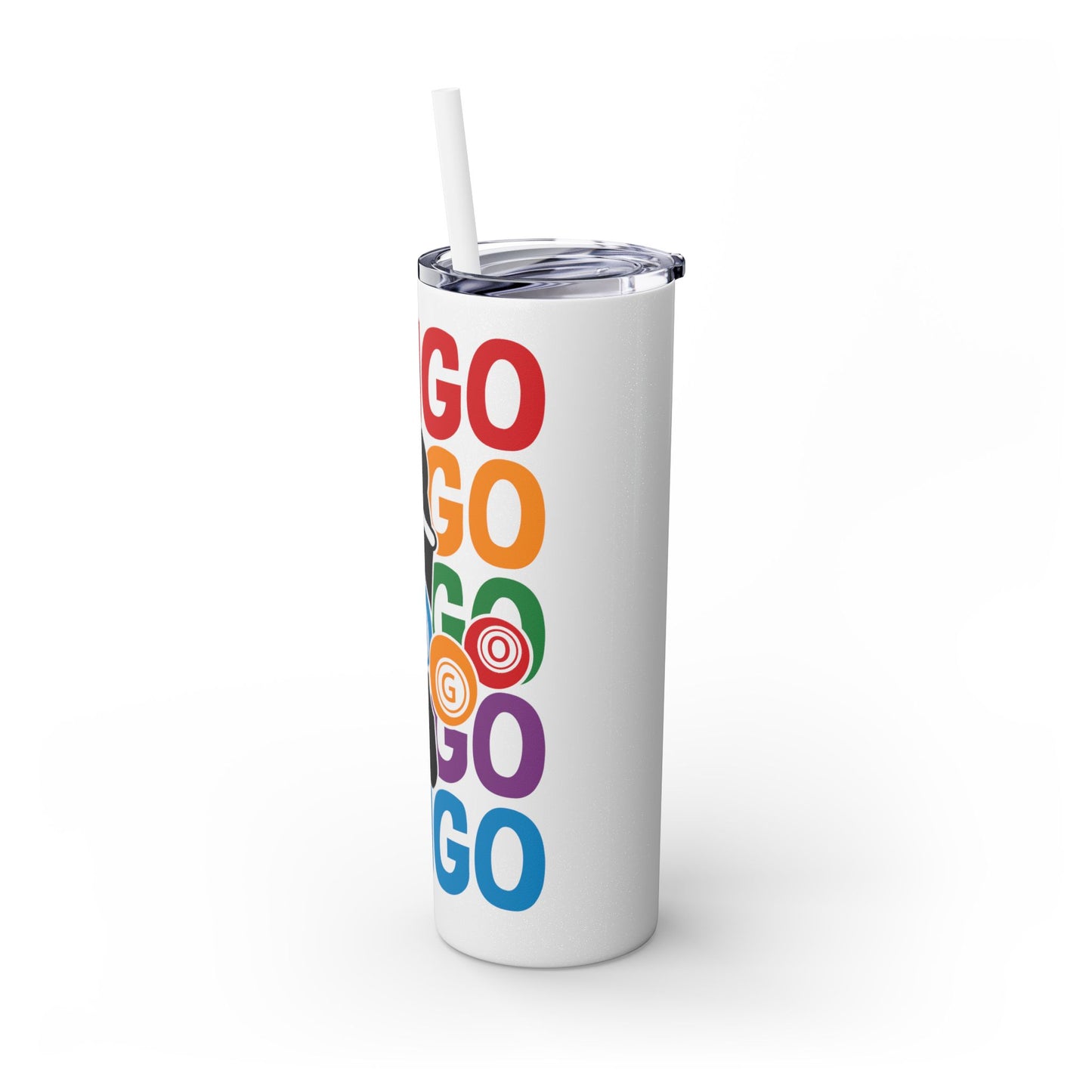 Personalized Colorful Bingo Skinny Tumbler with Straw, Perfect Gift for Bingo Lovers, Travel Mug for Game Night, Fun Party Accessory, 20oz