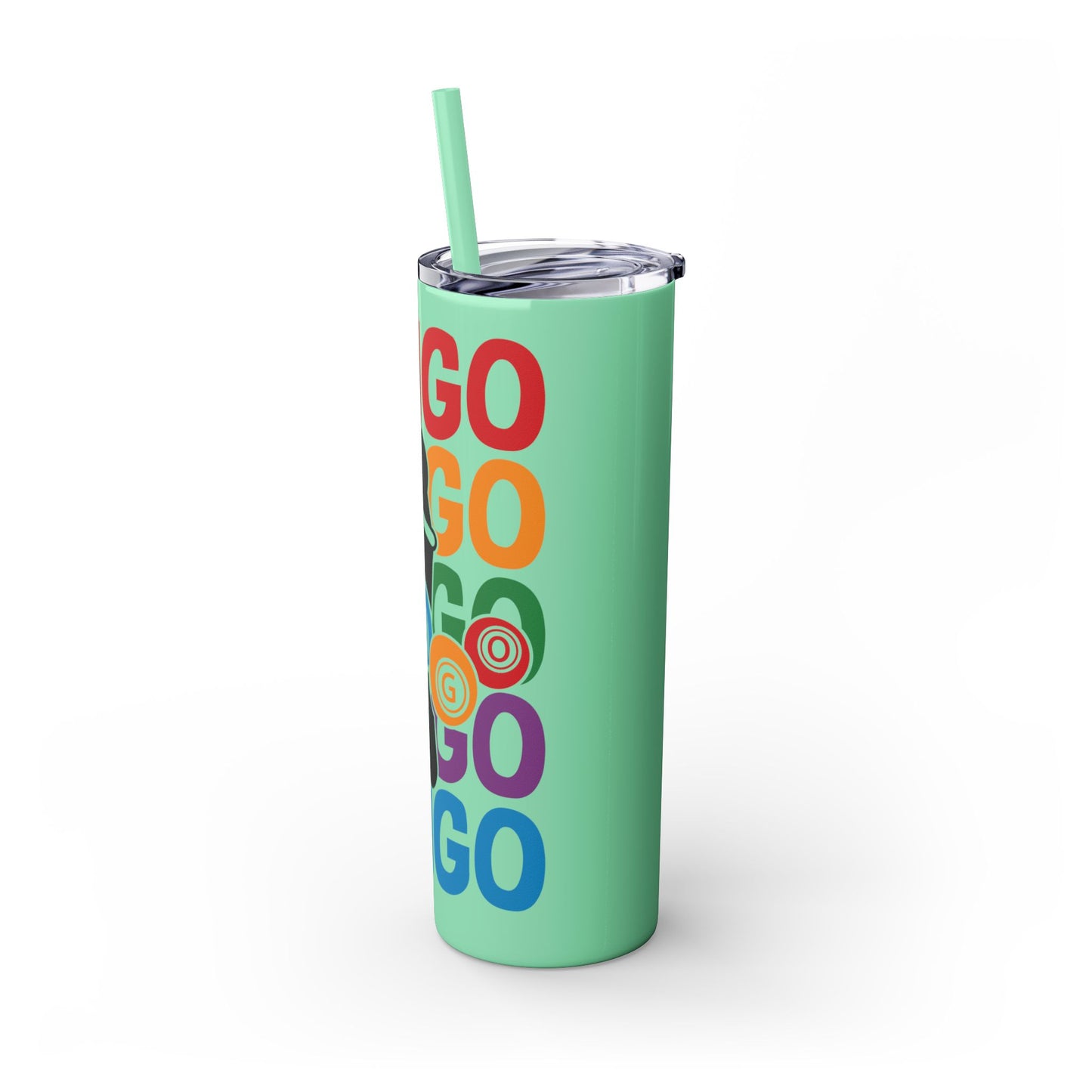 Personalized Colorful Bingo Skinny Tumbler with Straw, Perfect Gift for Bingo Lovers, Travel Mug for Game Night, Fun Party Accessory, 20oz