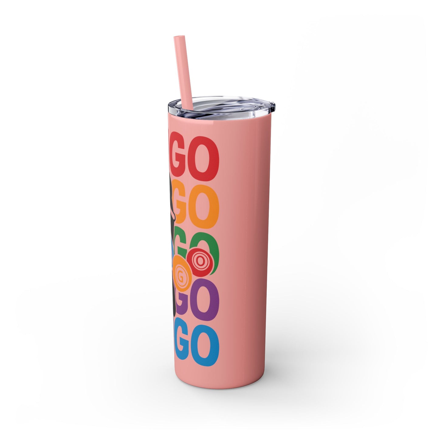 Personalized Colorful Bingo Skinny Tumbler with Straw, Perfect Gift for Bingo Lovers, Travel Mug for Game Night, Fun Party Accessory, 20oz